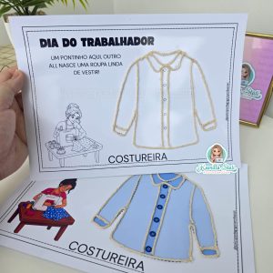 Atividade interativa Dia do Trabalhador l Costureira