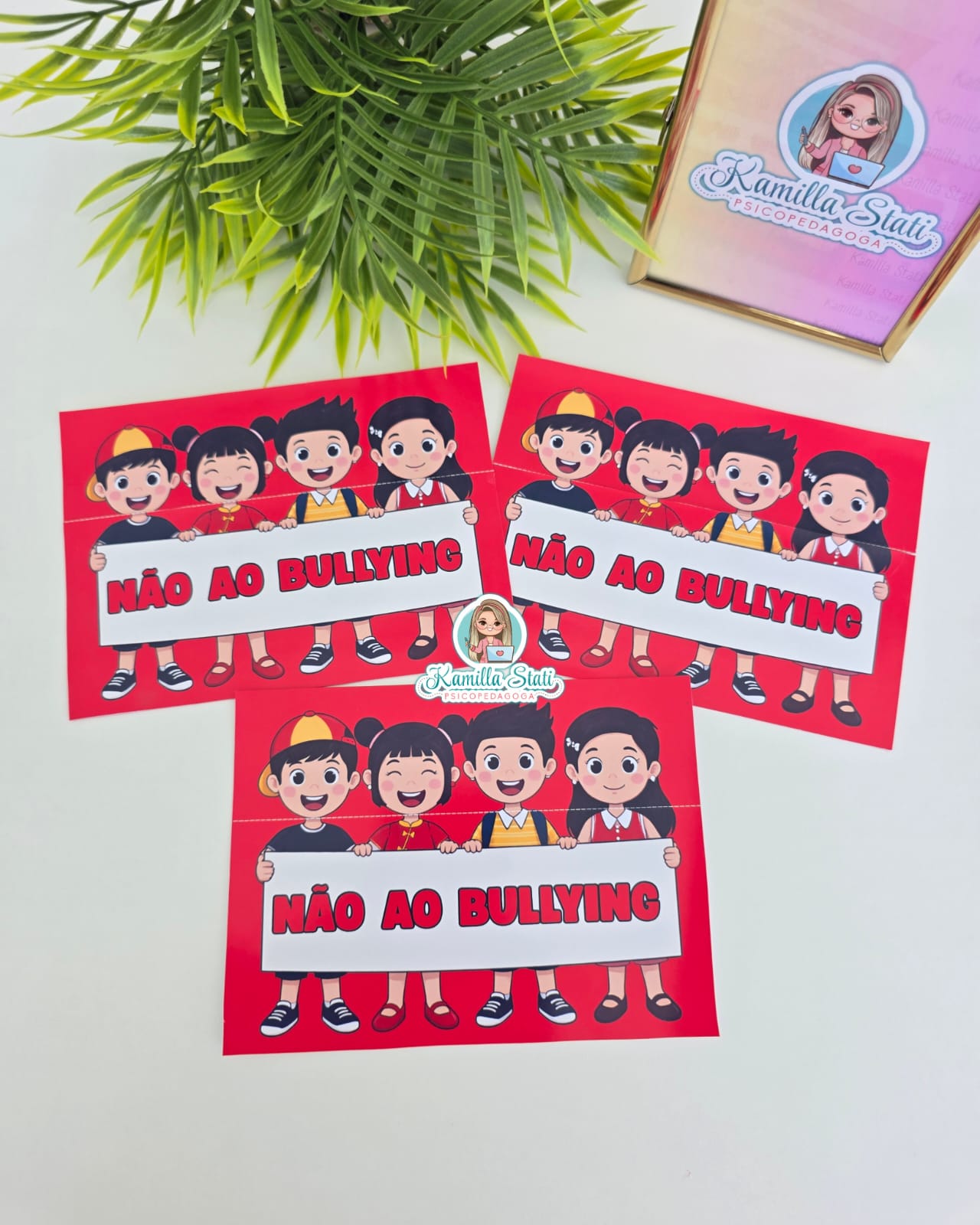 Cartão interativo interativo não ao bullying - Imagem 2