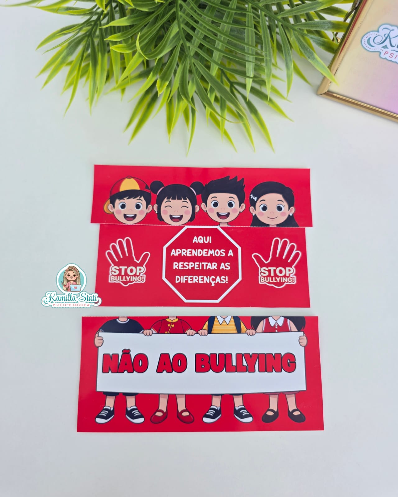 Cartão interativo interativo não ao bullying - Imagem 4