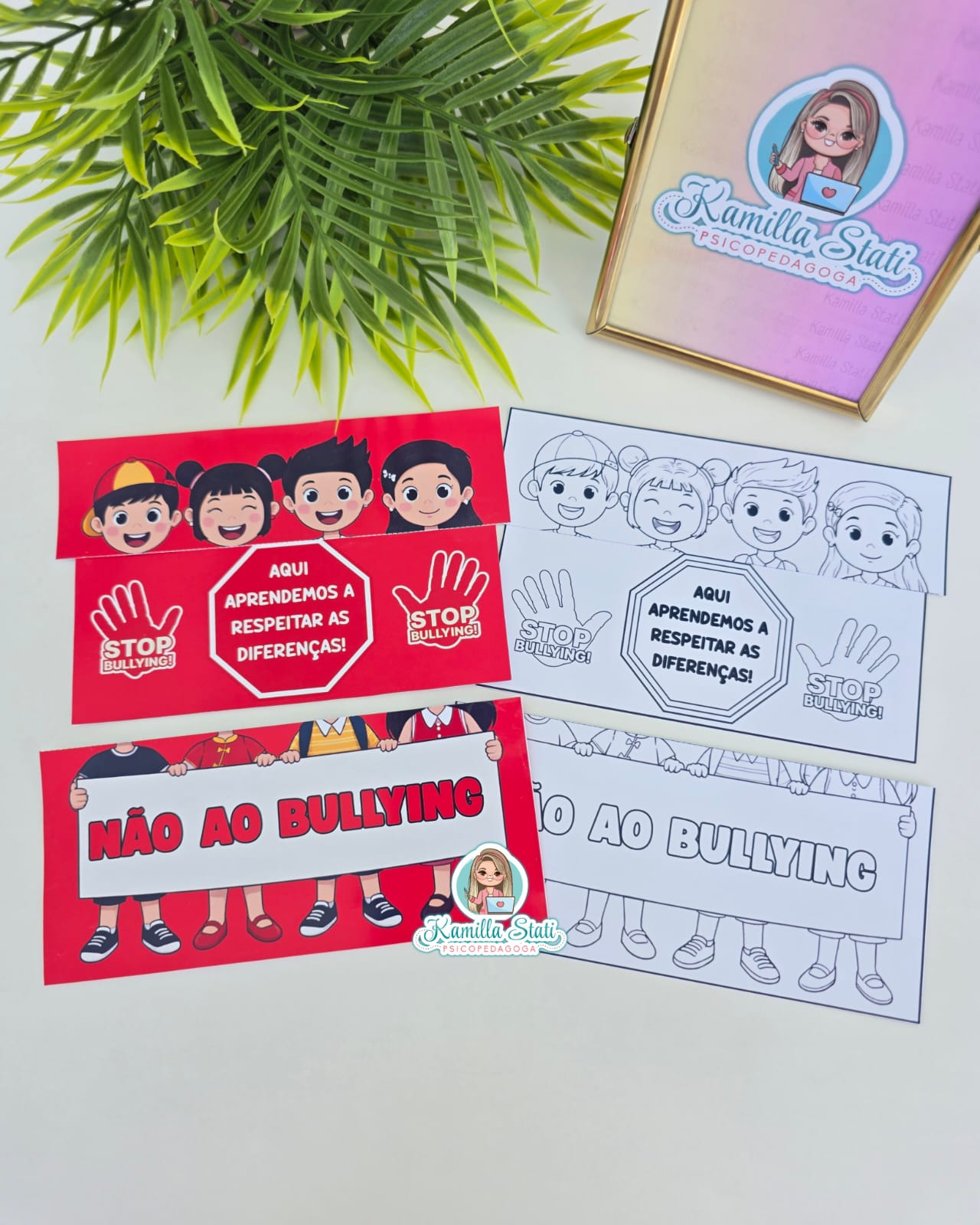 Cartão interativo interativo não ao bullying - Imagem 5