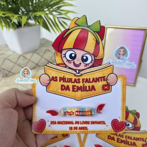 Cartão pílulas falante da Emília