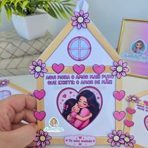 Casinha de Palitos Dia das Mães