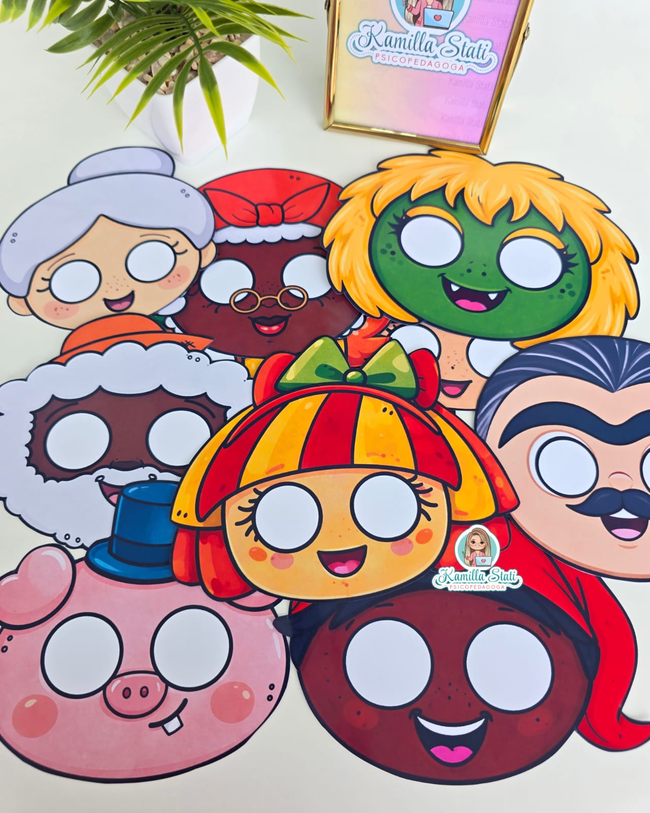 Máscaras personagens do sítio do picapau amarelo