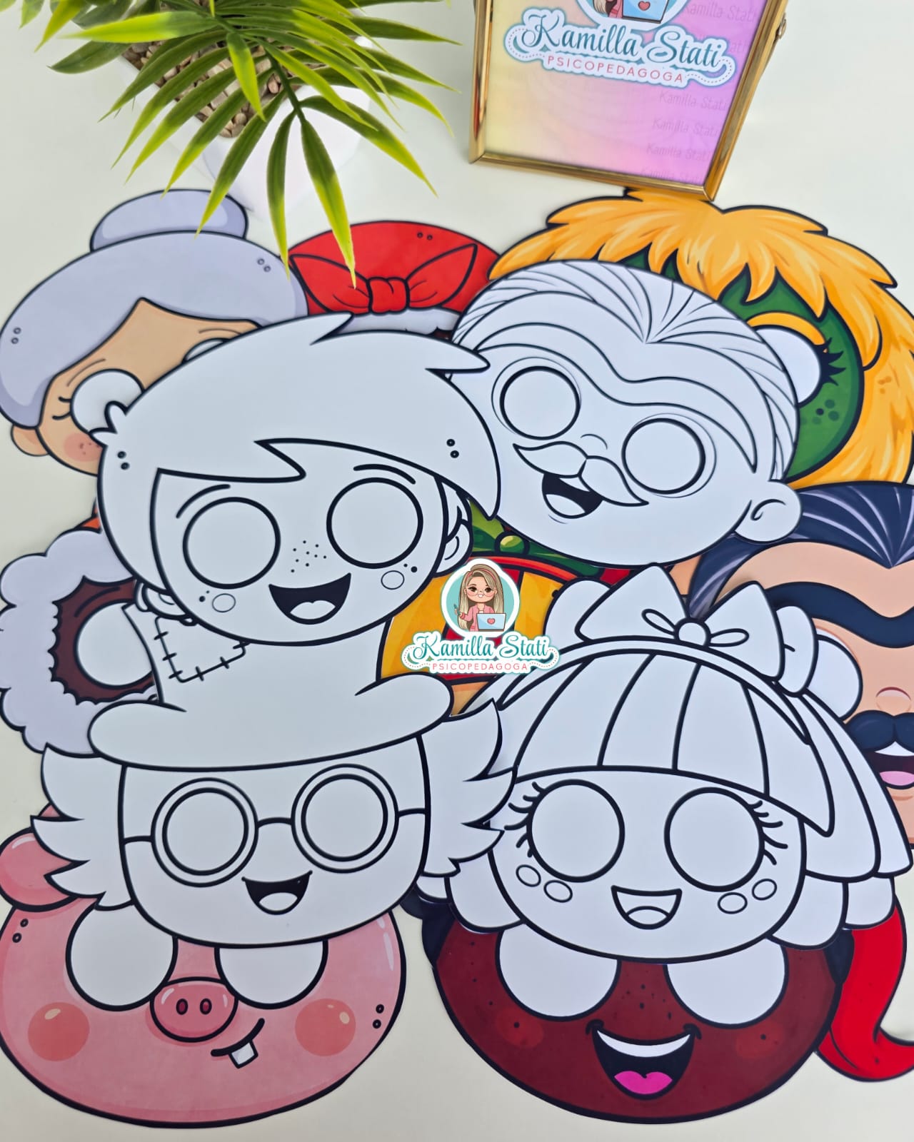 Máscaras personagens do sítio do picapau amarelo - Imagem 2