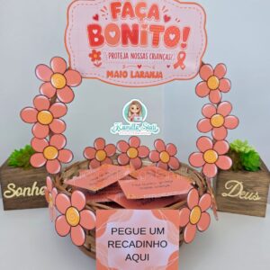 Cesta de recadinhos: Maio laranja