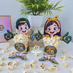 Copinho para pipoca copa do mundo