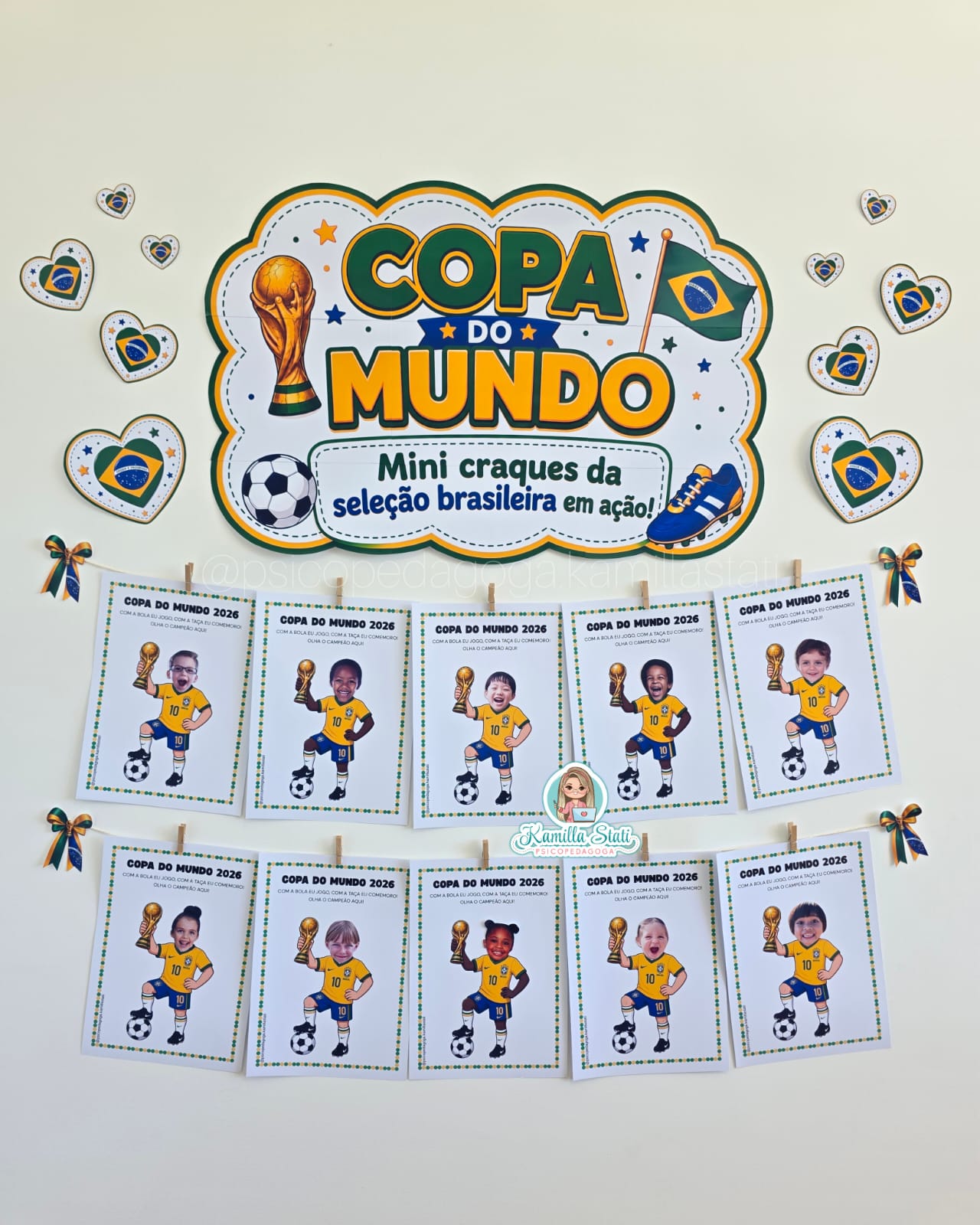 Mural interativo Mini craques da seleção