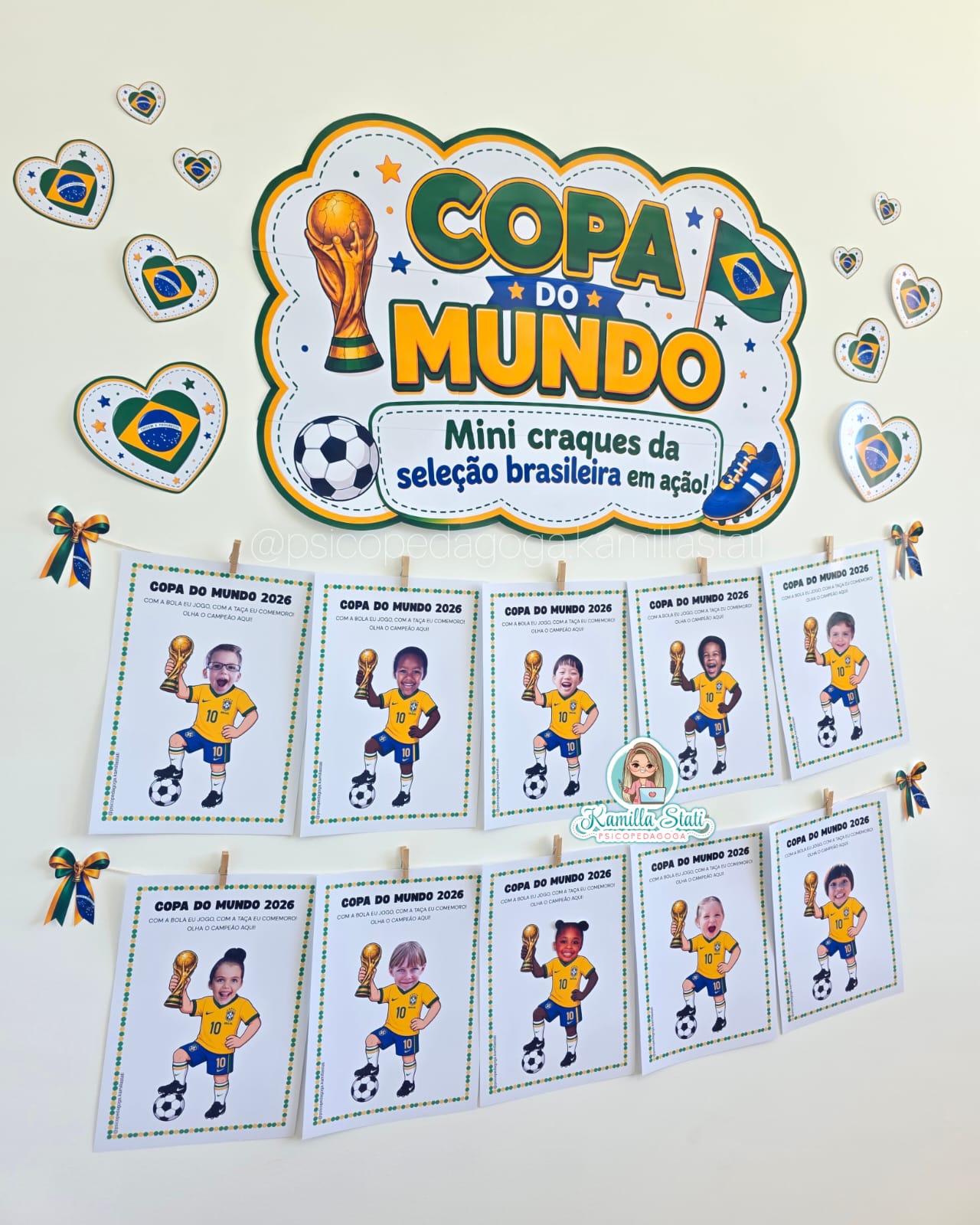 Mural interativo Mini craques da seleção - Imagem 2