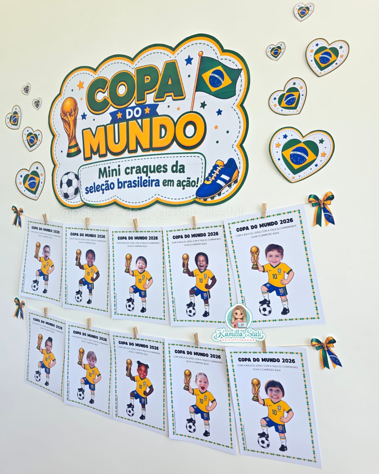 Mural interativo Mini craques da seleção - Imagem 3