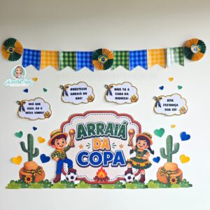 Painel festa junina copa do mundo