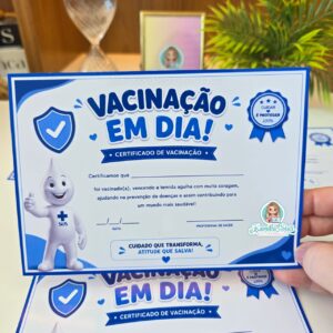 Certificado de vacinação em dia