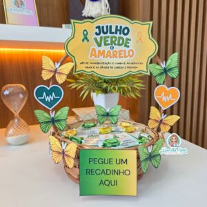 Cesta de recadinhos: Julho Verde e Amarelo
