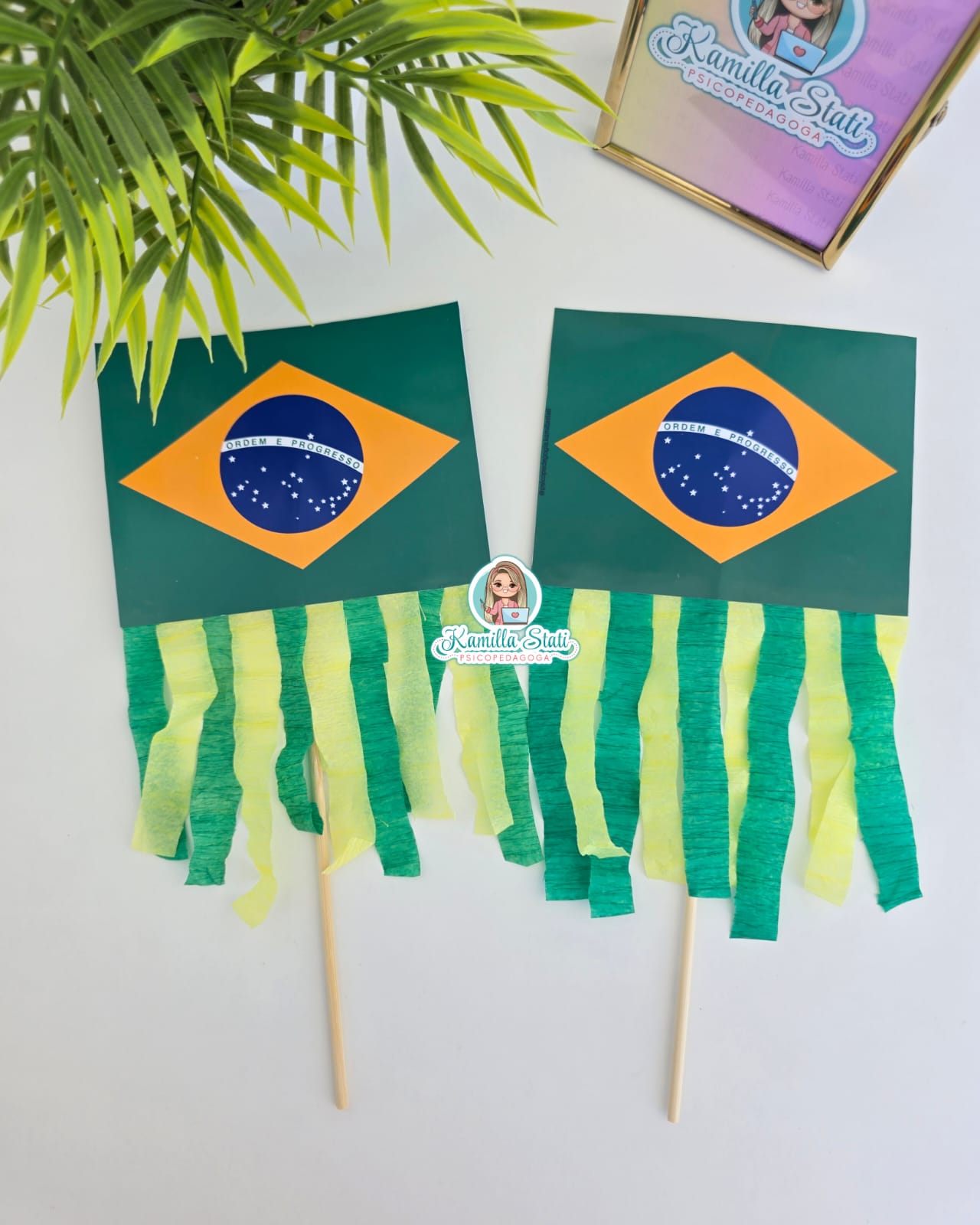Palitoche Bandeiras do brasil - Imagem 2
