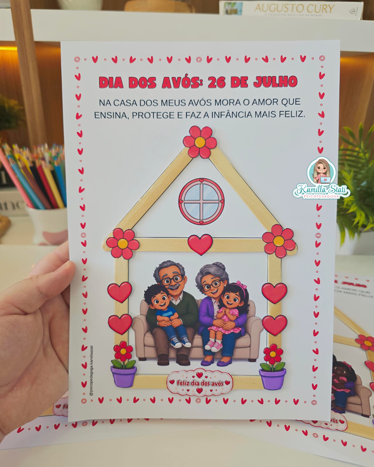 Casinha de palitos dia dos avós - Imagem 2