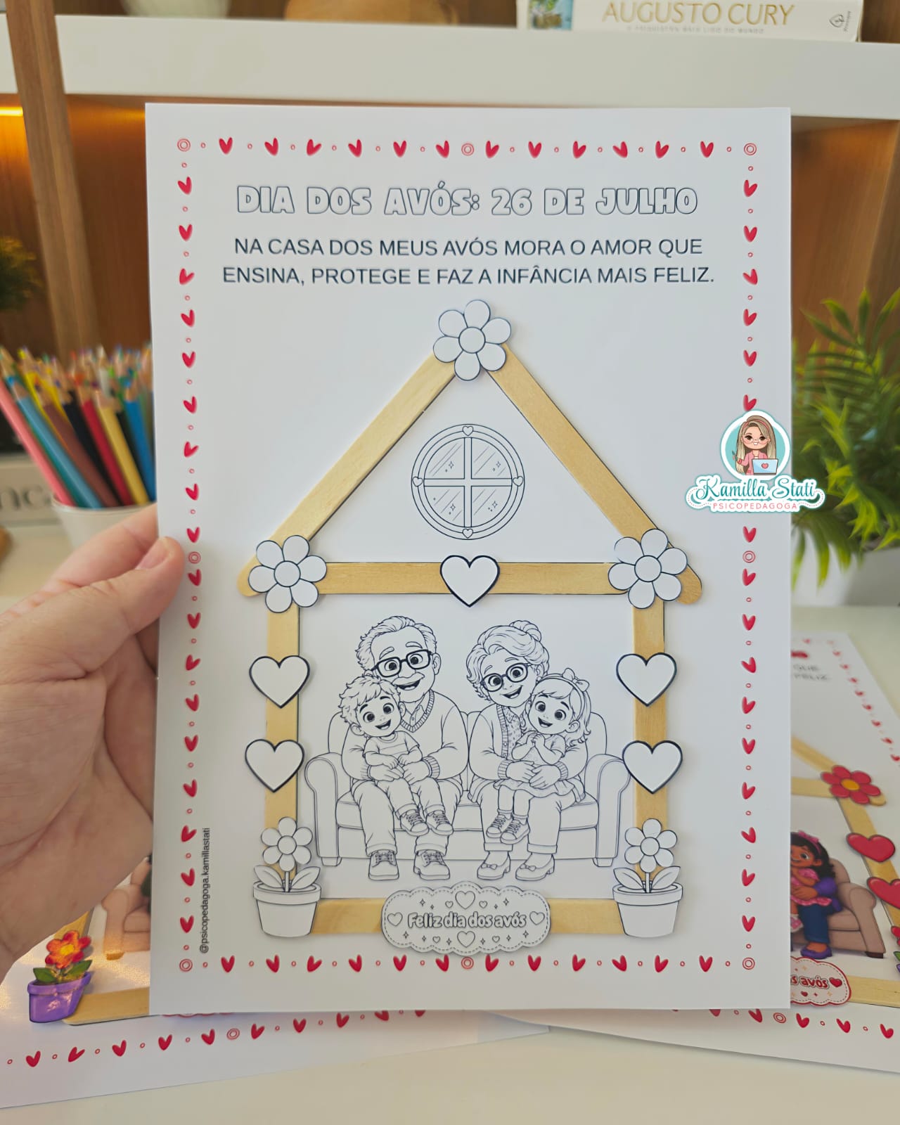 Casinha de palitos dia dos avós - Imagem 4