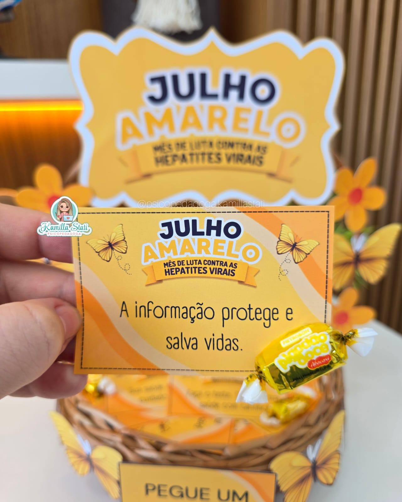 Cesta de recadinhos: Julho Amarelo - Imagem 2