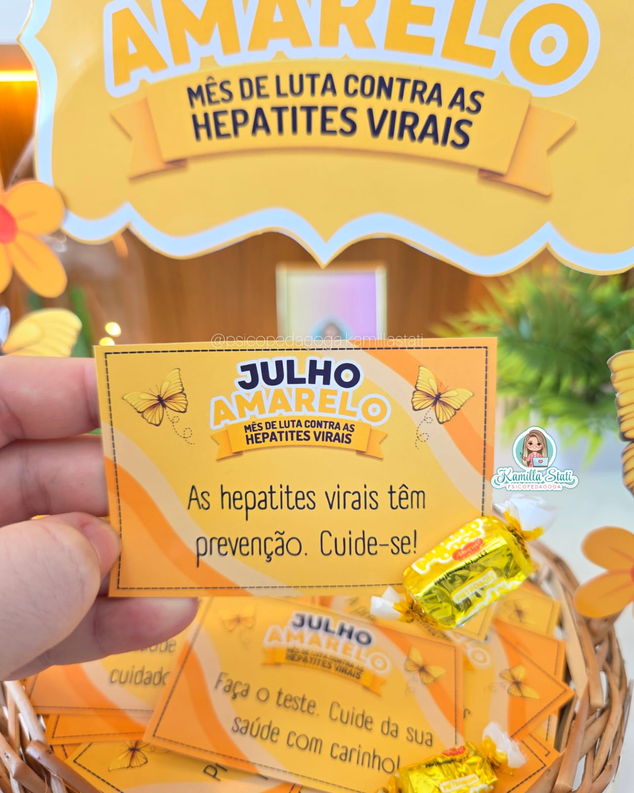 Cesta de recadinhos: Julho Amarelo - Imagem 4