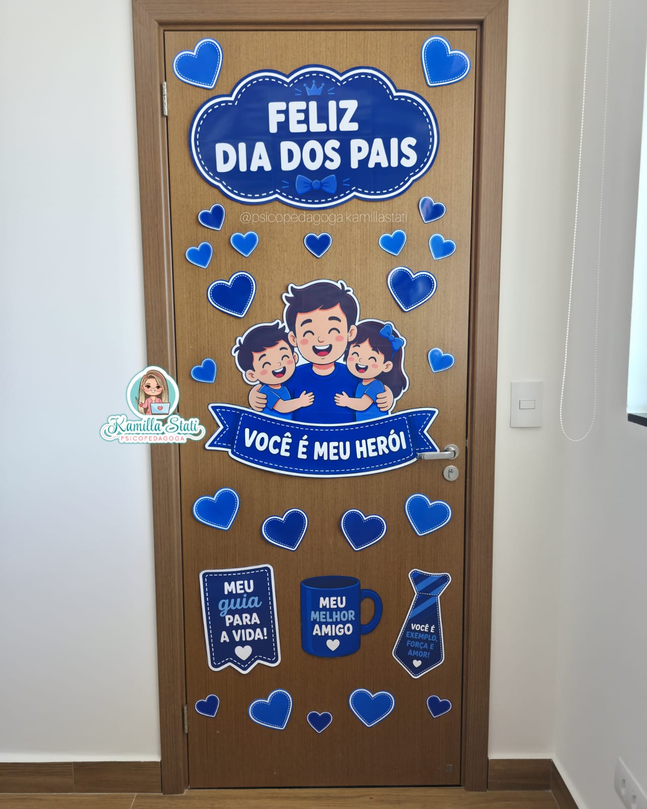 Decoração de porta dia dos pais