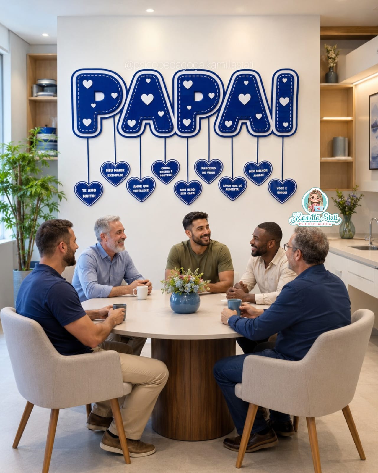 Painel dia dos pais corações - Imagem 4