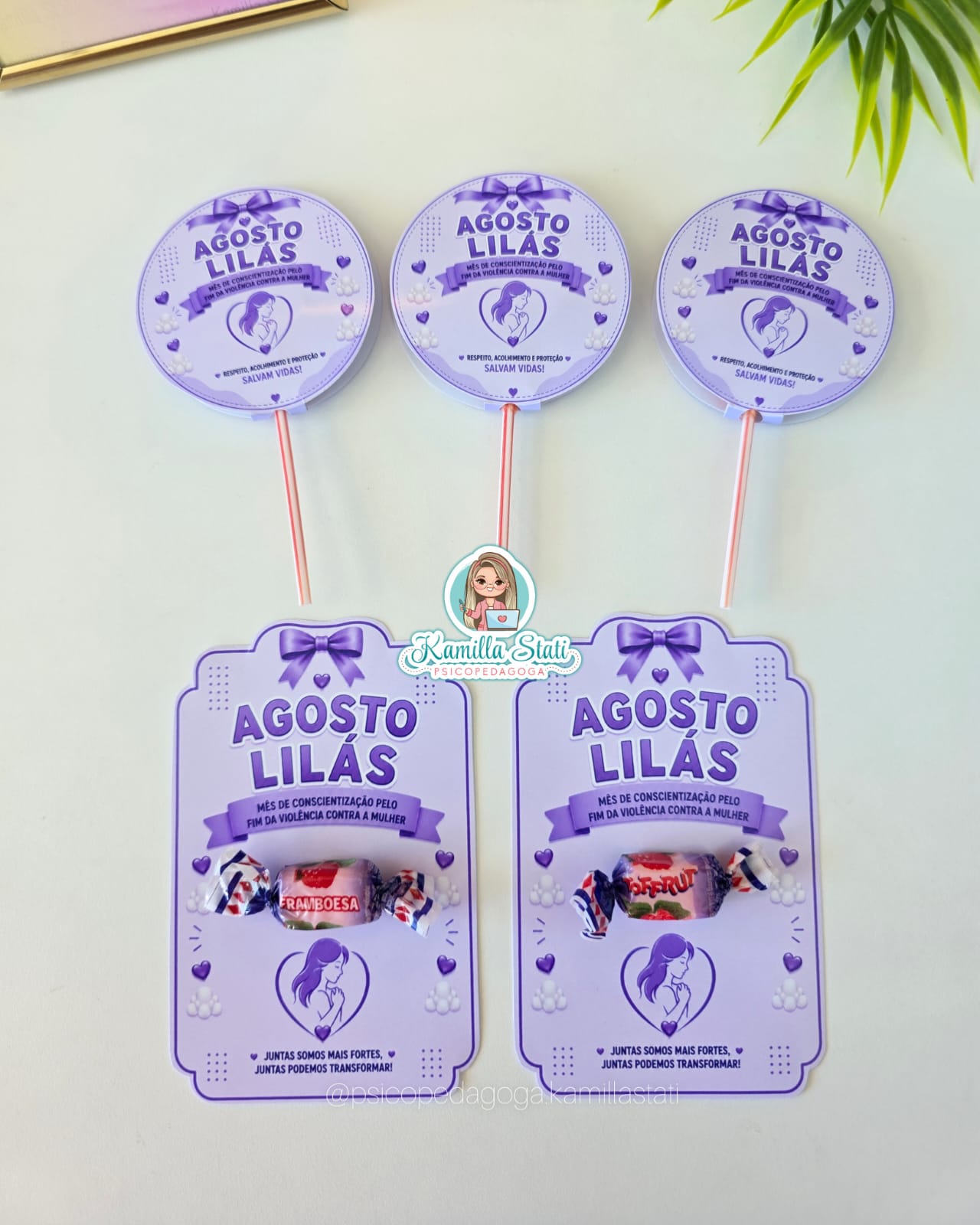 Lembrancinhas Agosto lilás - Imagem 2