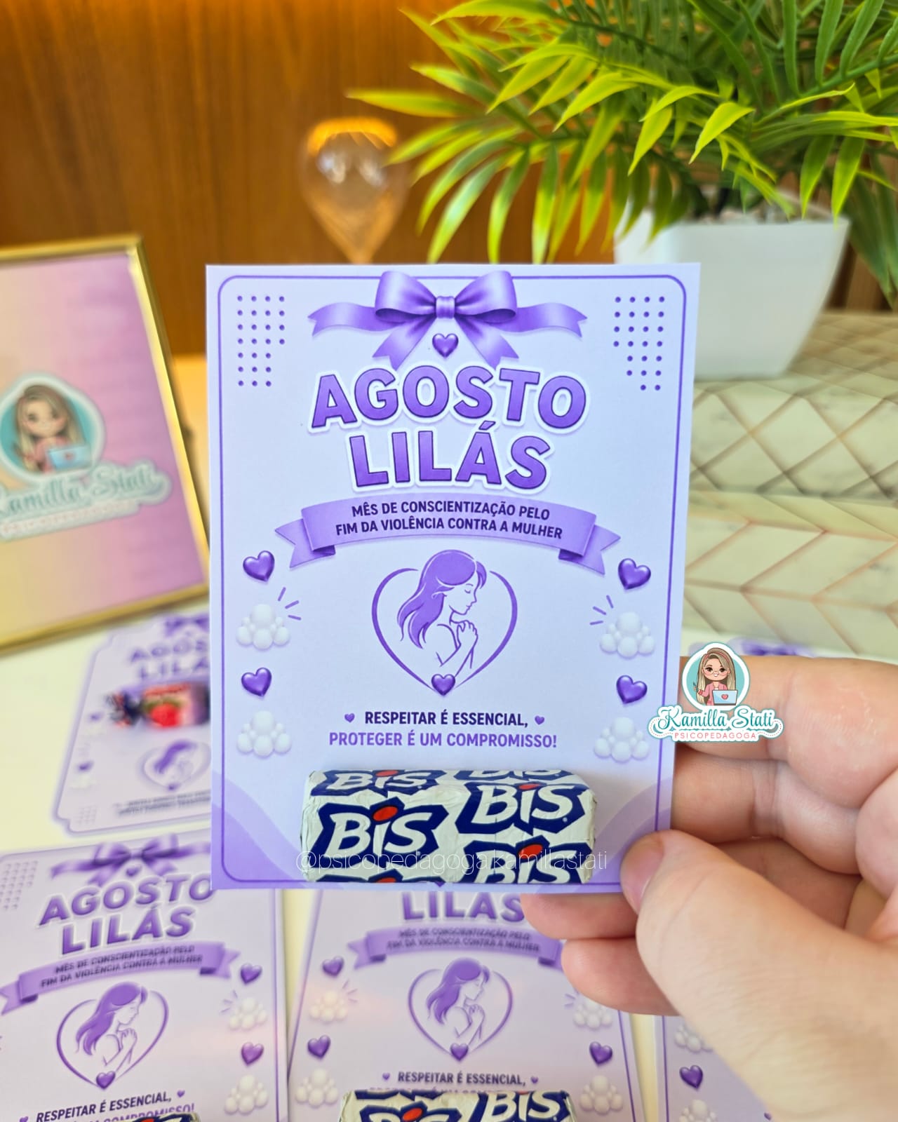 Lembrancinhas Agosto lilás - Imagem 4