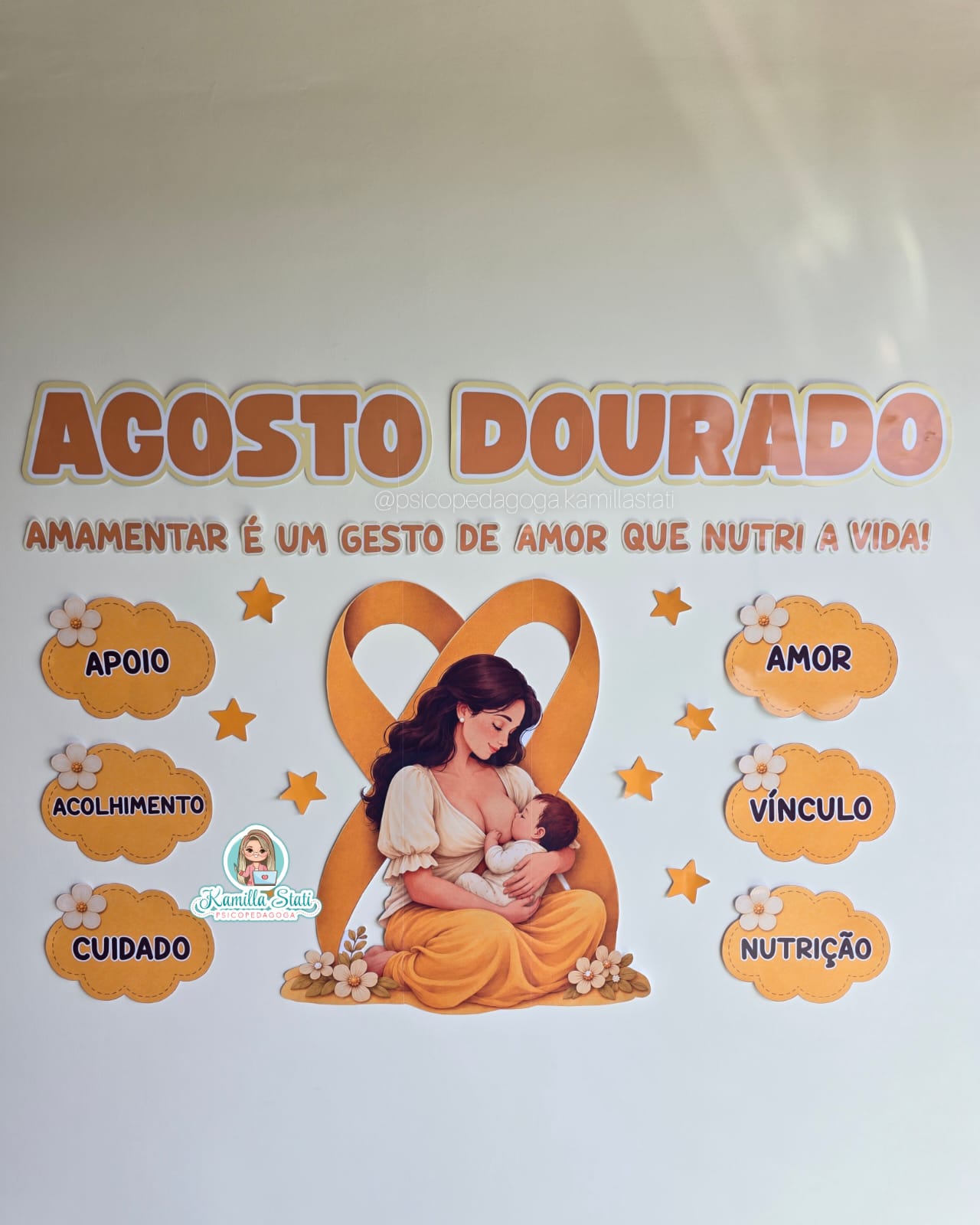 Painel agosto dourado: amamentar é um gesto de amor