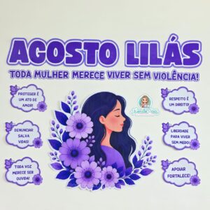 Painel Agosto Lilás: toda mulher merece viver sem violência