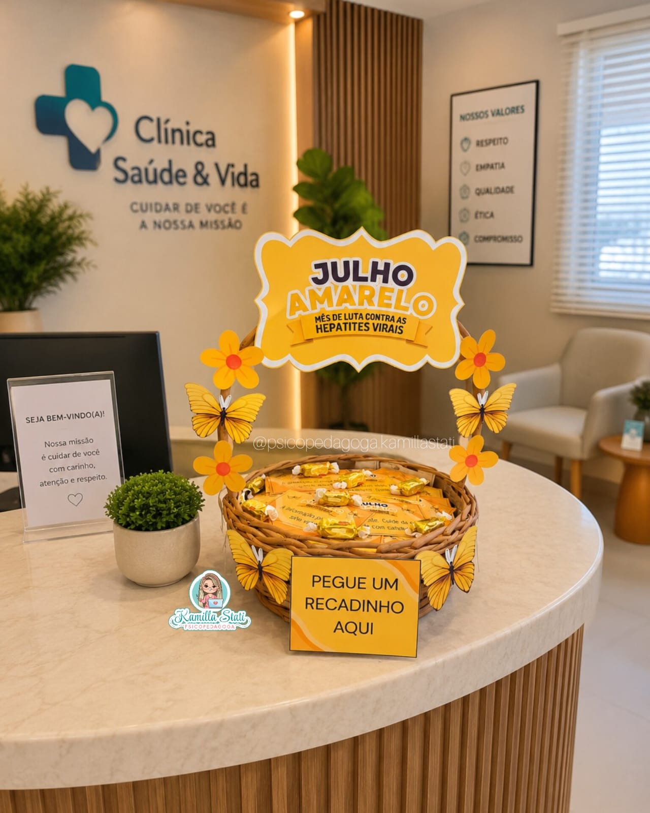 Cesta de recadinhos: Julho Amarelo - Imagem 5