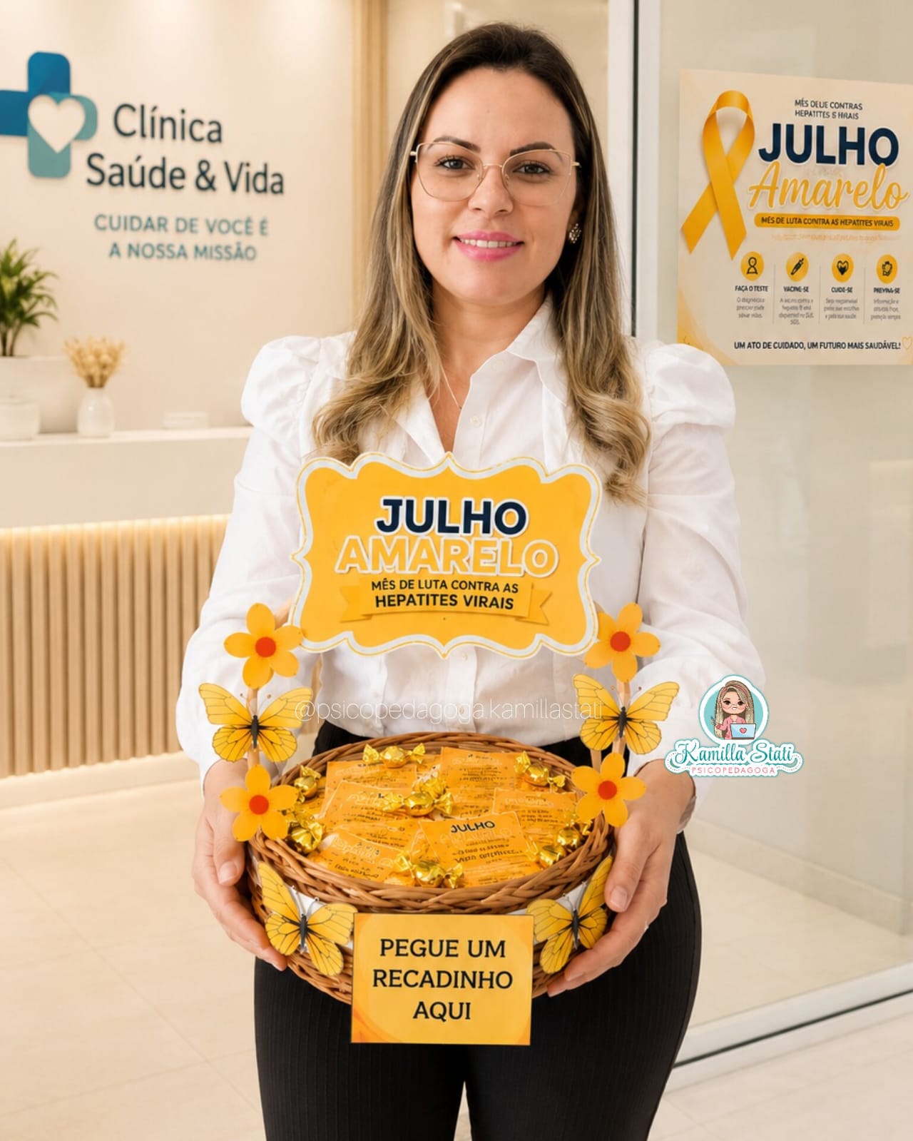 Cesta de recadinhos: Julho Amarelo - Imagem 6