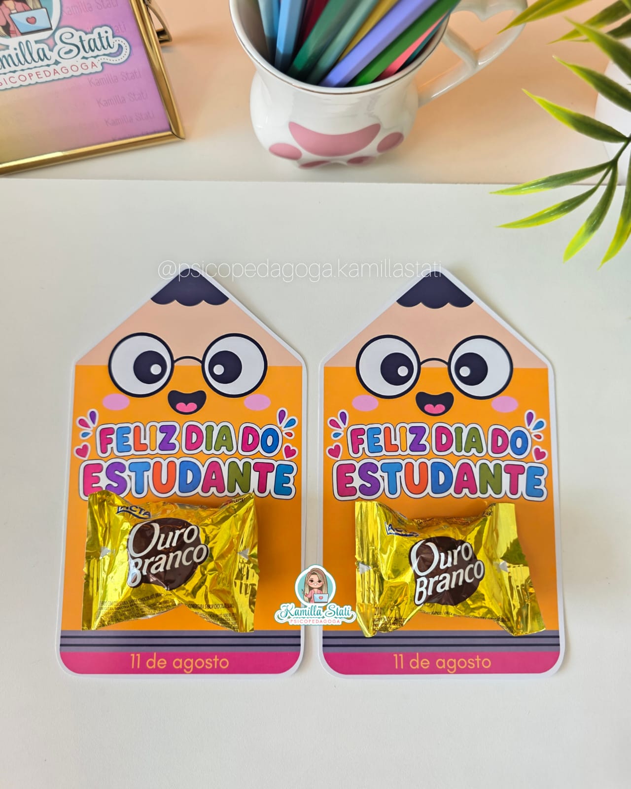 Cartão lápis Dia do estudante - Imagem 2
