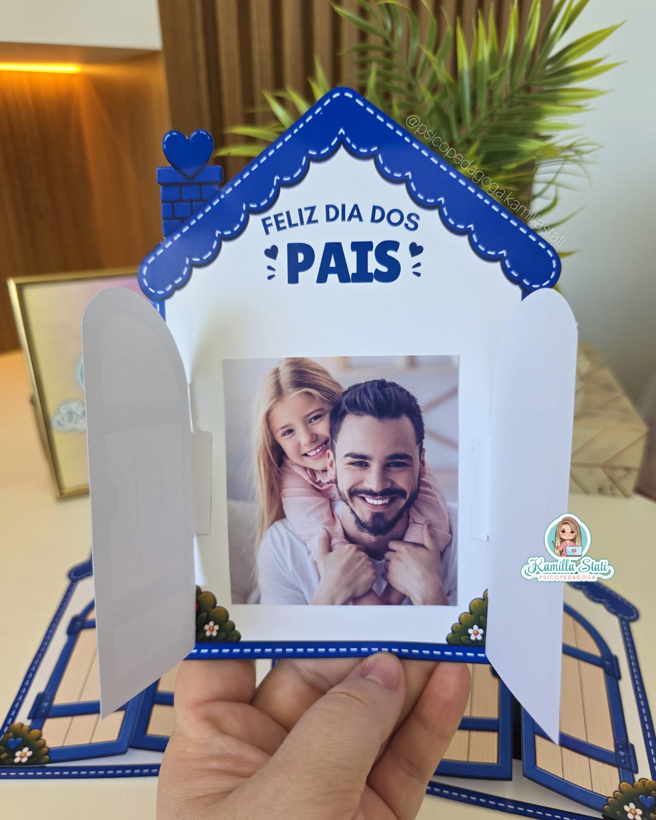 Casinha para foto dia dos pais
