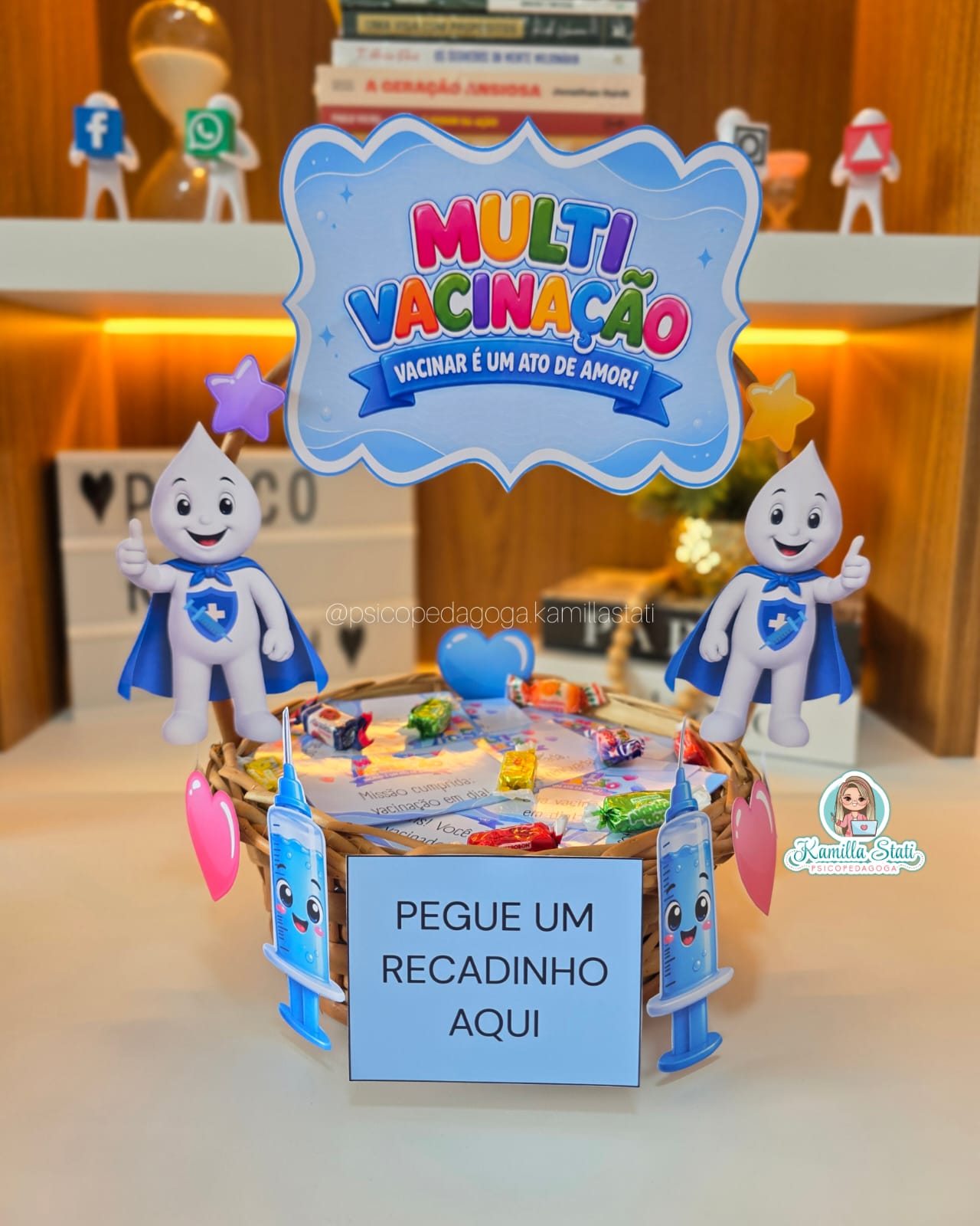 Cesta de recadinhos multivacinação