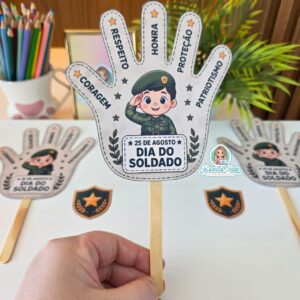 Palitoche mãozinha dia do soldado