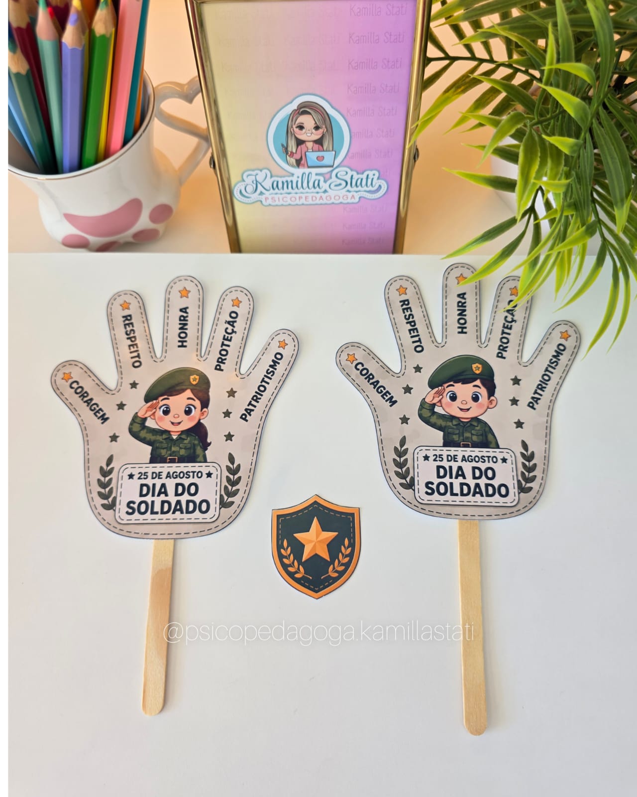 Palitoche mãozinha dia do soldado - Imagem 2