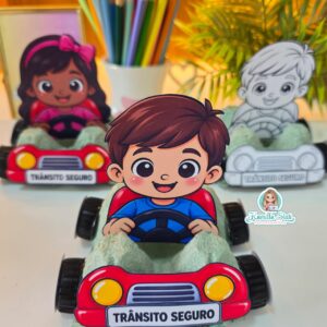 Carro interativo dia do trânsito