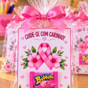 Cartão Outubro Rosa: Cuide-se com carinho