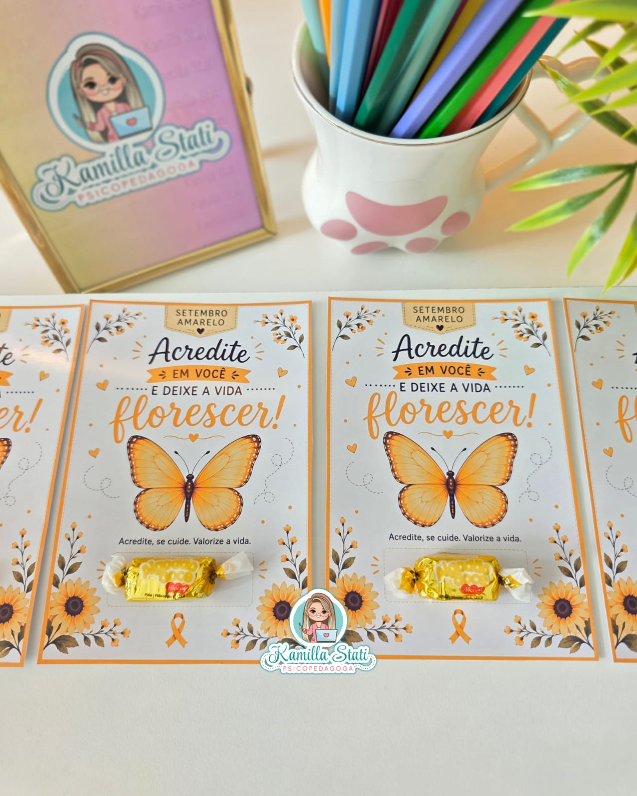Cartão Setembro Amarelo: acredite em você