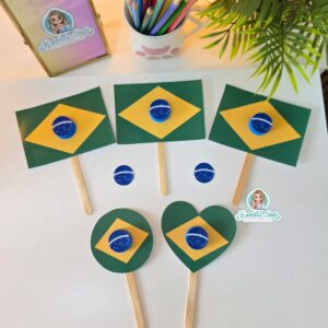 Chocalho bandeira do Brasil