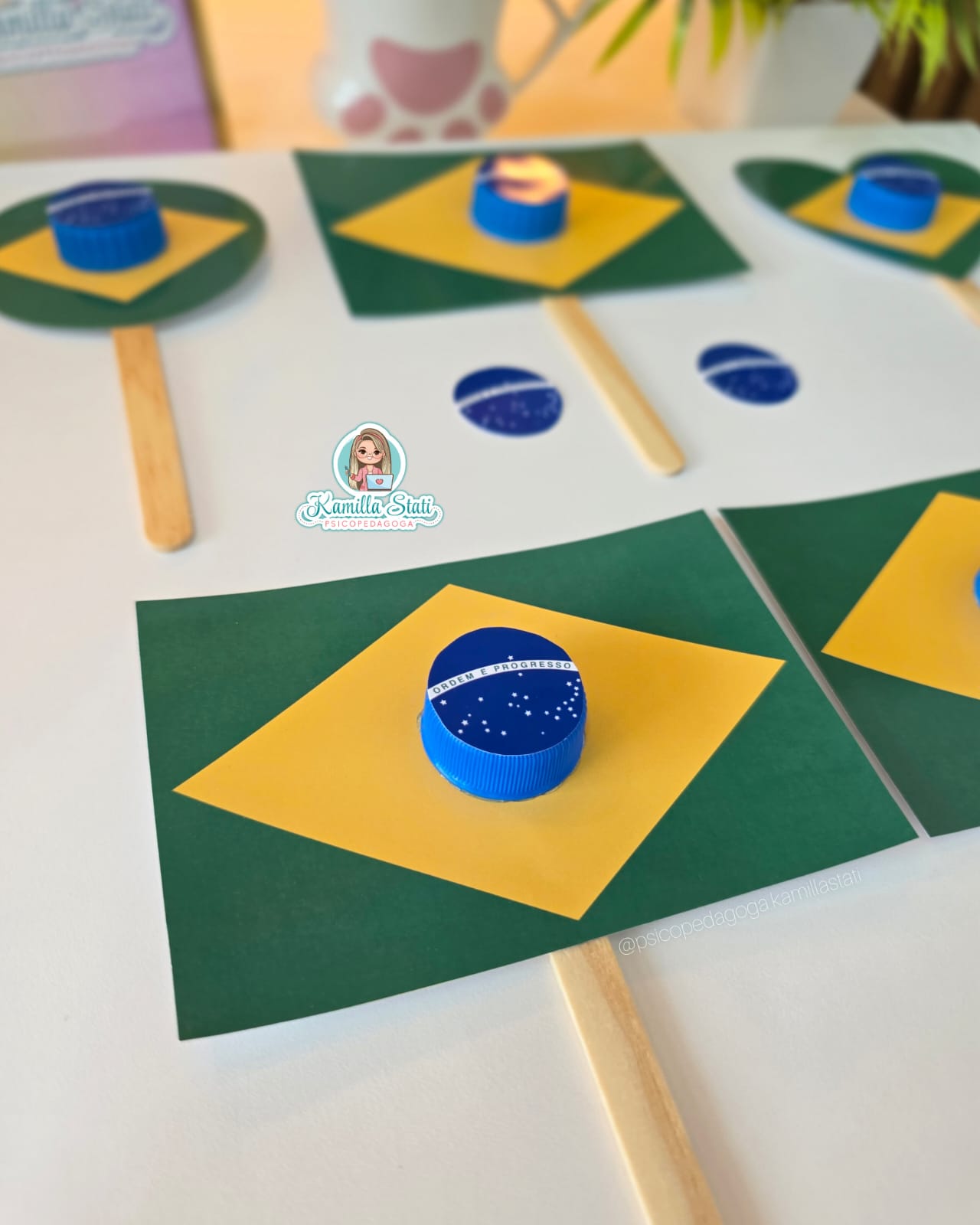 Chocalho bandeira do Brasil - Imagem 3