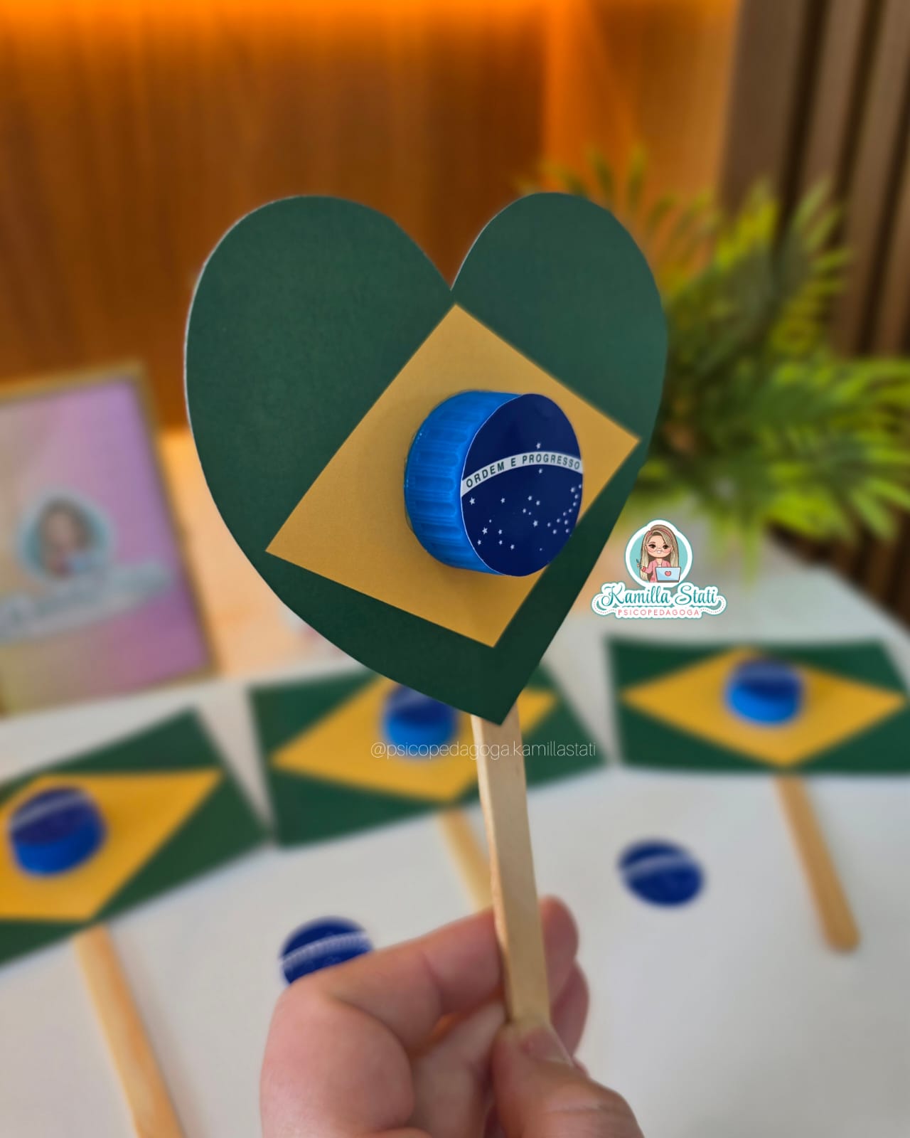 Chocalho bandeira do Brasil - Imagem 4