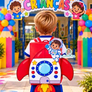 Mochila Maluca Foguete – Dia das Crianças