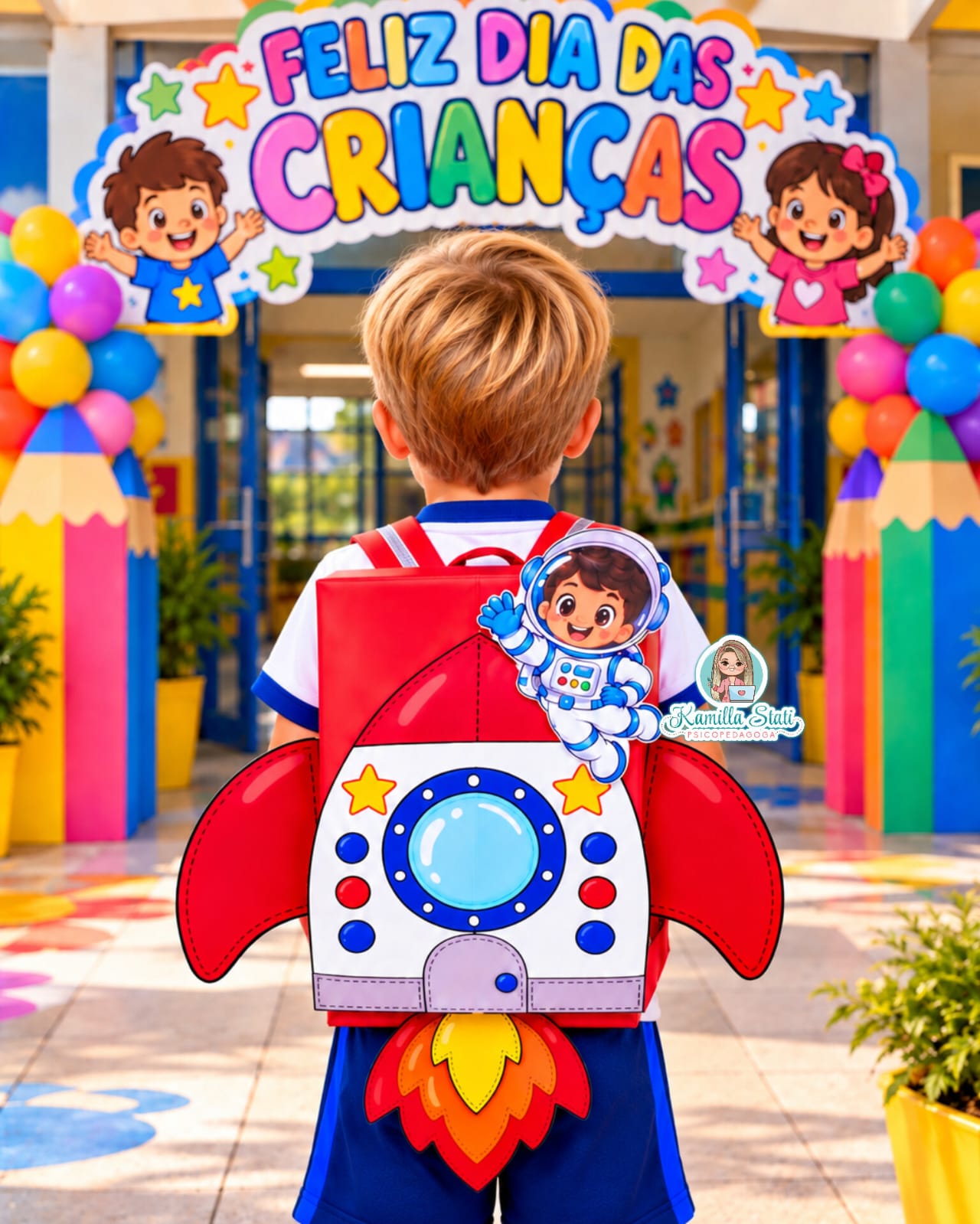 Mochila Maluca Foguete – Dia das Crianças