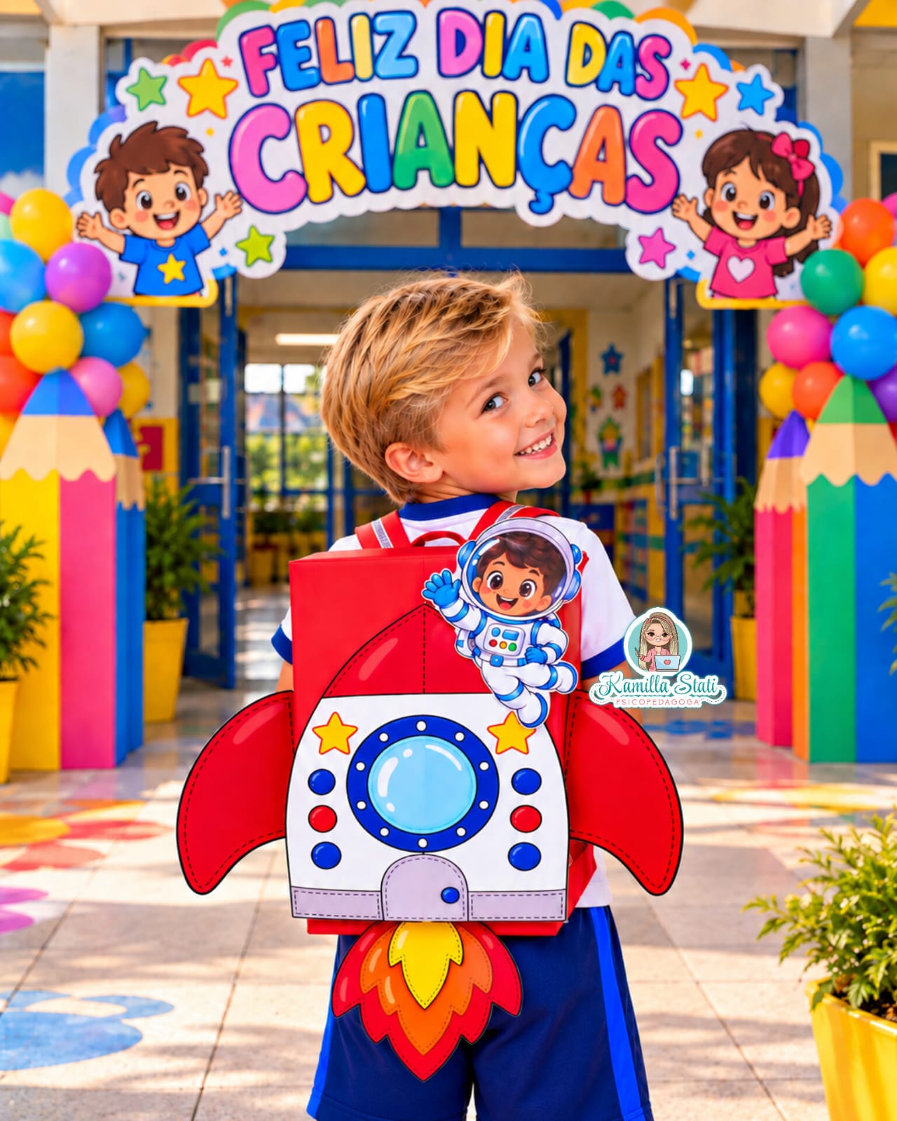 Mochila Maluca Foguete – Dia das Crianças - Imagem 5
