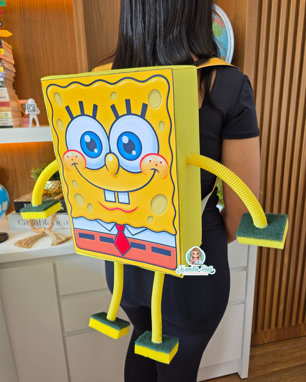Mochila maluca esponjinha dia das crianças - Imagem 2