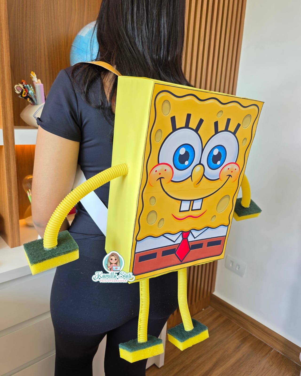 Mochila maluca esponjinha dia das crianças - Imagem 3