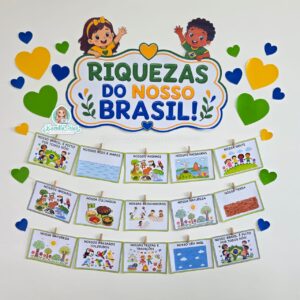 Mural de atividades Riquezas do nosso Brasil