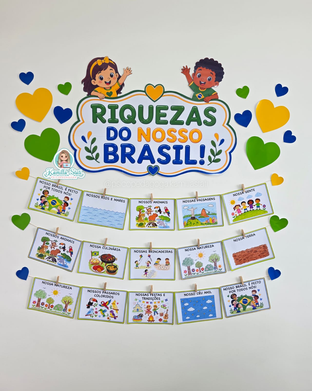 Mural de atividades Riquezas do nosso Brasil