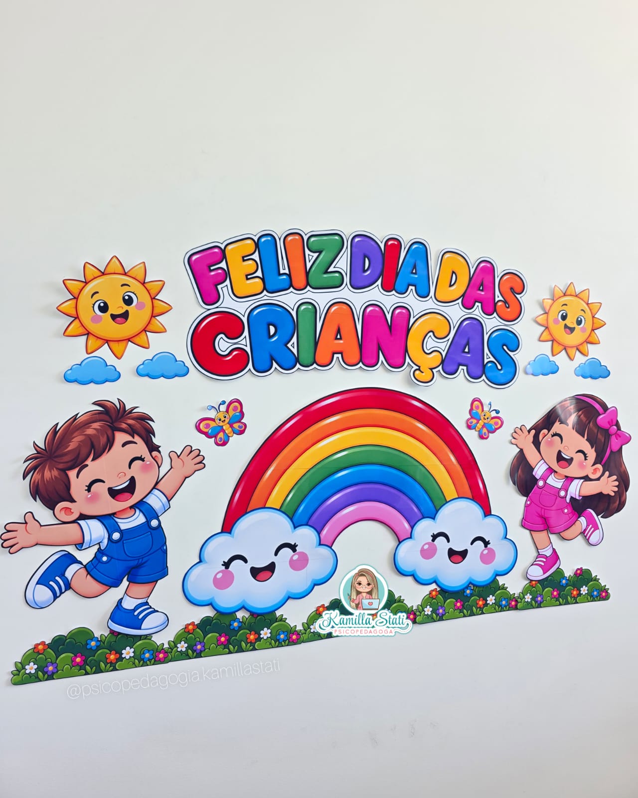 Painel dia das crianças arco-íris - Imagem 3