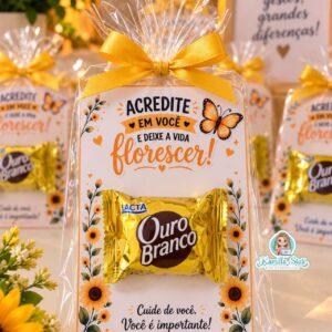 Cartão Setembro amarelo para Ouro branco: acredite em você