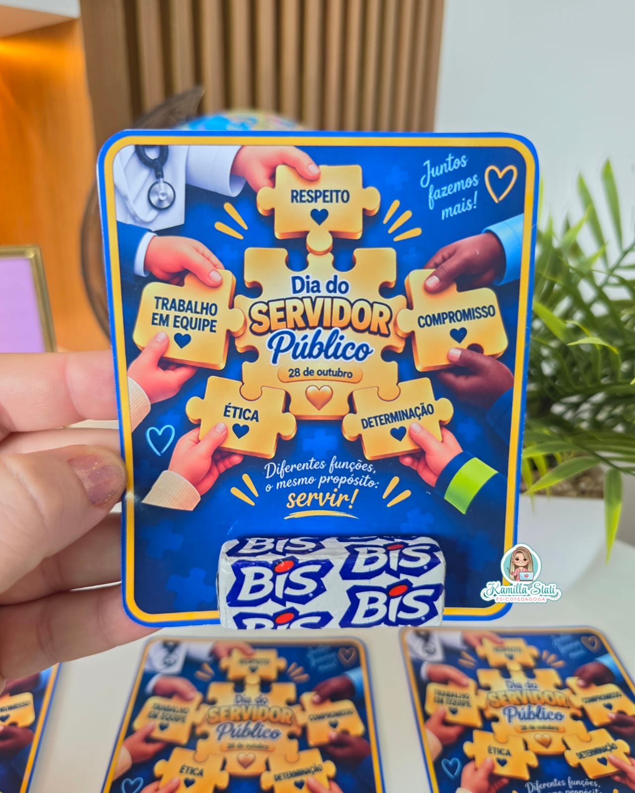 Cartão dia do servidor público para bis